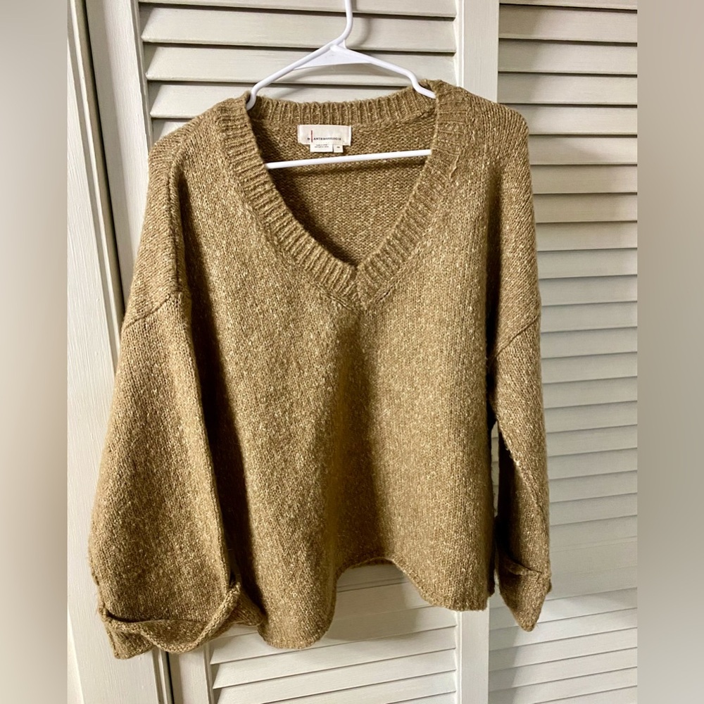 Anthropologie Tan Sweater